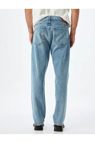 Koton Cep Detaylı Pamuklu Vintage Straight Jean Pantolon