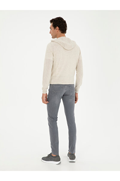 Cacharel Gri Slim Fit Pamuk Karışımlı Jean Pantolon 50287886-VR024