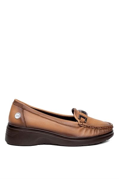 Mammamia D24KA-475 Pantofi casual de damă din piele naturală maro