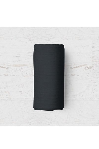 Maki طقم ملاءات مزدوجة مقاس 160 × 200 باللون الأسود