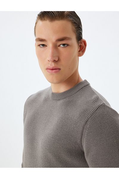 Koton Knitwear Sweater Basic Crew Neck Long Sleeve