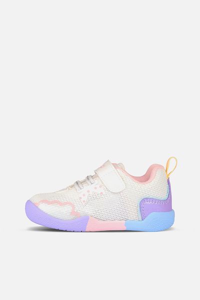 Vicco Sia Light Girls First Step White Casual Shoes