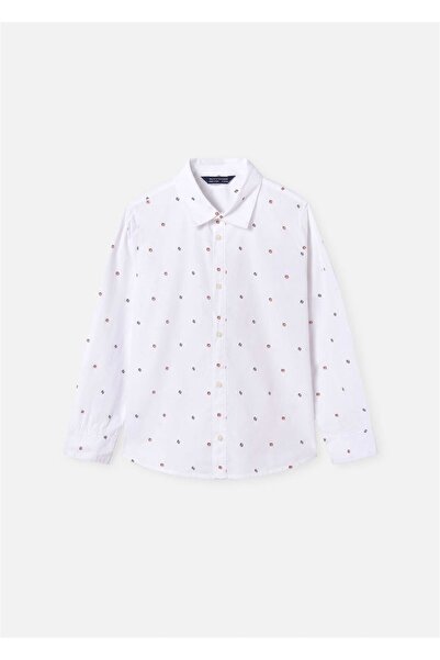 MAYORAL White Boy's Shirt 7108 - Printed