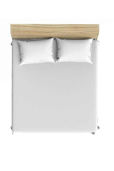 Maki Teks Cotton White 180x200+2*50x70 King Size Elastic Sheet Set