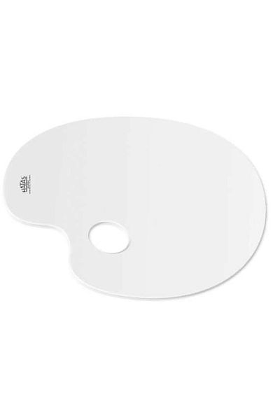 HATAS H03100 Acrylic Godless Oval Painting Palette 20x30cm