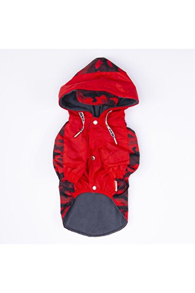 Pawstar Kırmızı Dijon Köpek Mont Köpek Yağmurluk Köpek Kıyafeti Köpek Elbisesi