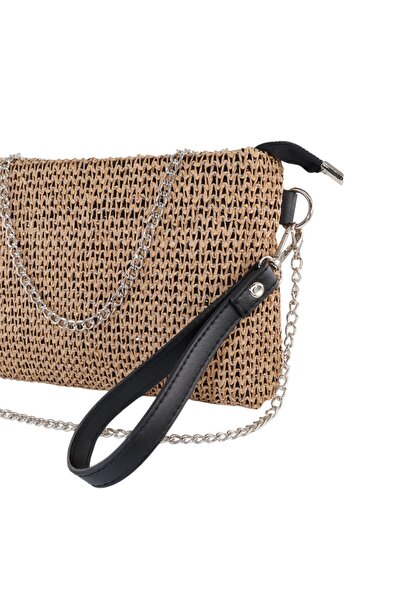 KEEBA Тъкана кошница Taba - clutch, вечерна и парти чанта, ръчна и раменна чанта