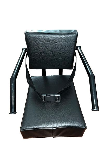 Volta Vsm Children's Seat with Side Protection, Vsm Leather Back Seat with Seat Belt, Saddle, Seat