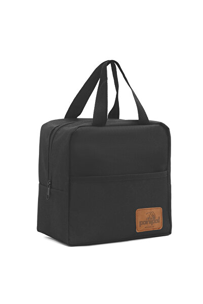 Panipal Outdoor Thermal Kaplamalı Beslenme Çantası 5.8 lt (Sıcak/Soğuk) Siyah Seyahat, Kamp ve Piknik Çantası