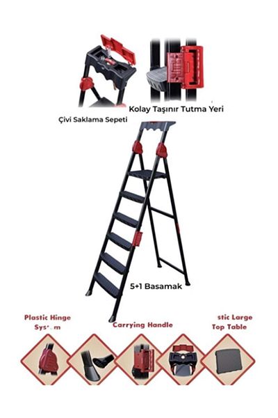 costurera Strong Ladder 5+1 Practical Royaleks - Royaleks-STRONG51