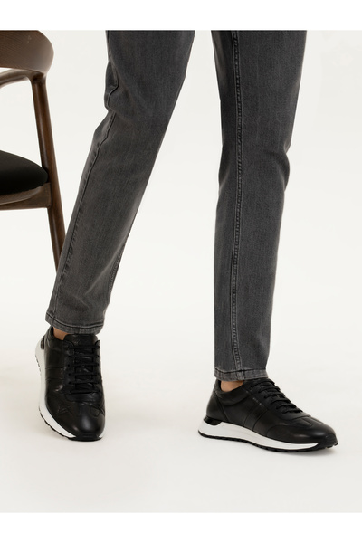 Cacharel Siyah %100 Deri Sneaker Ayakkabı 50290272-VR046