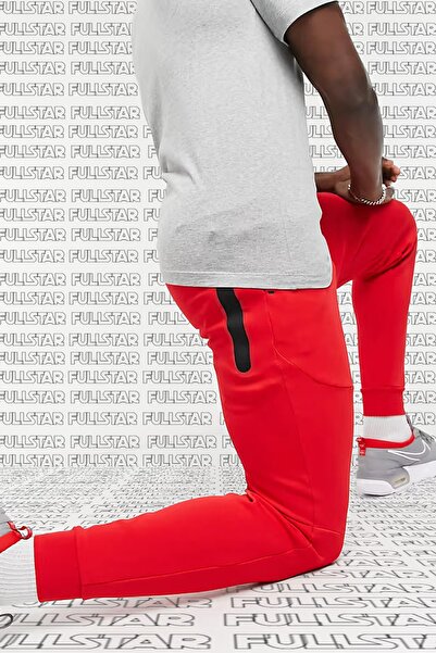 Nike Sportswear Tech Fleece Mens Jogger Red Erkek Eşofman Altı Kırmızı