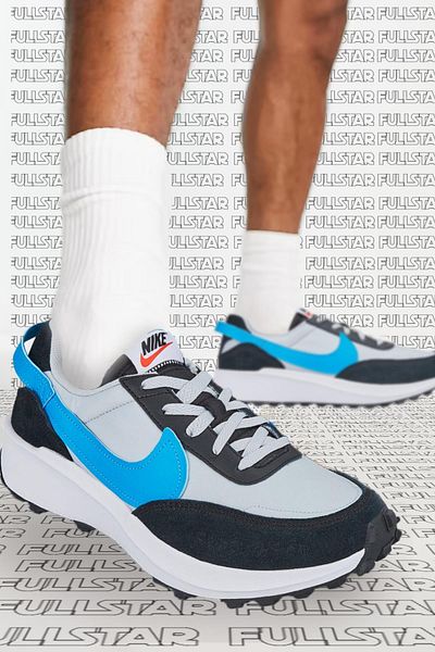 Nike Waffle Debut Leather Gray Sneaker Genuine Leather Gray Sports Shoes