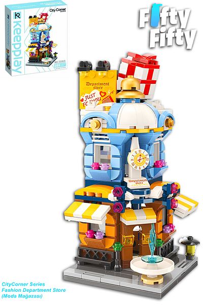 Vagonlife Keeppley City Corner - City Corner Series (389 Pieces) Fashion Store Toy Building Set Ffk-0105