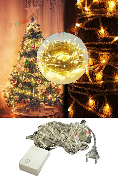 Parti dolabı 100 Ledli Günışığı Renkli 10 Mt Fişli Led Yılbaşı Ağaç Süsü Sarkıt Işık Süsleme Işığı