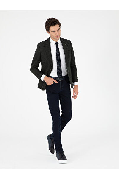 Cacharel Koyu Lacivert Slim Fit Pamuk Karışımlı Jean Pantolon 50290507-VR100