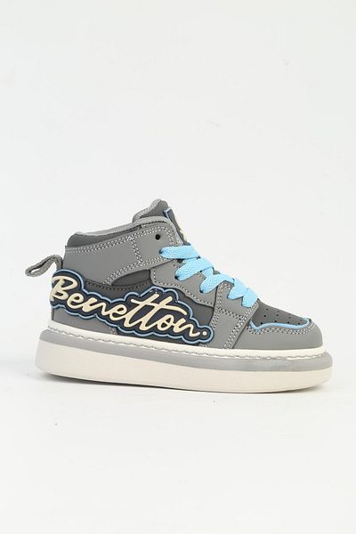 Benetton Gray Children's Sports Shoes - Imported Bni-11091