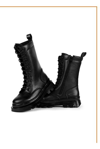 Parparastil حذاء نسائي برباط وسحاب مقاوم للماء مع ريش من الداخل