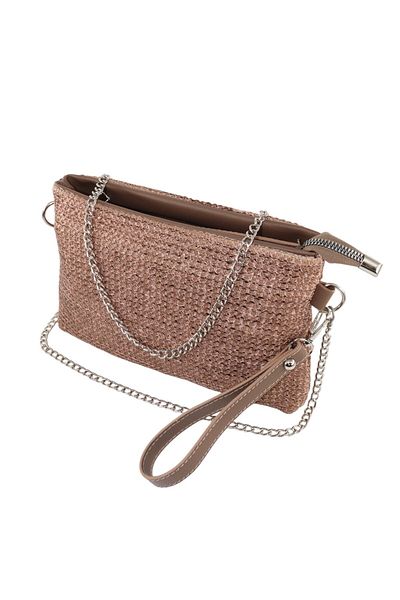 KEEBA Bronze Knitted Portfolio - Clutch, Night and Invitation Bag, Hand and Shoulder Bag