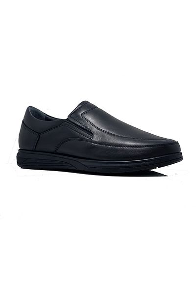 Berenni Berenni M515 Black Genuine Leather Comfort Casual Men's Shoes