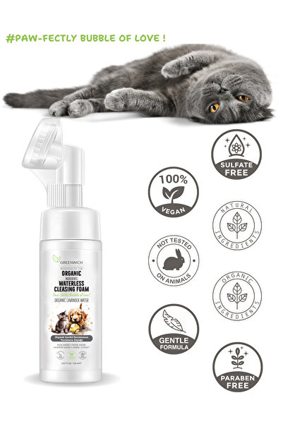 Greenwich Zero Point of Beauty Pati Köpük 150 ml | Kuru Şampuan | Tüy Dökme Karşıtı Pire Kene Parazit Uzaklaştırıcı | Kedi Köpek