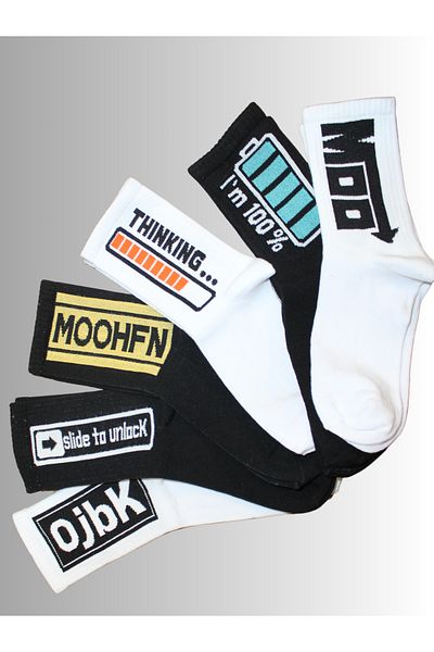 socksbox 6 ζευγάρια Unisex κάλτσες τένις/36-42/Mod