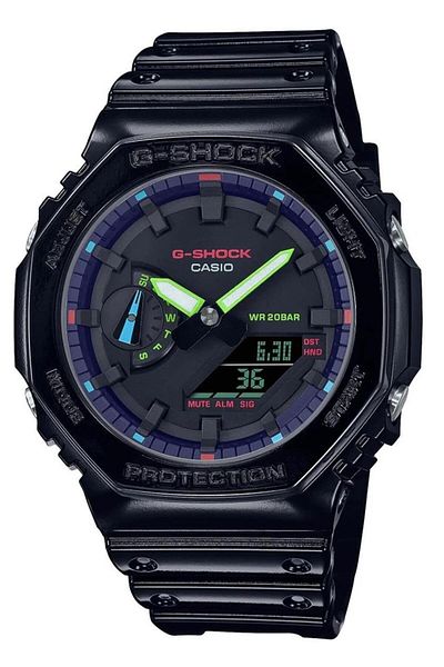 Casio Ga-2100Rgb-1Adr G-Shock Men's Wristwatch