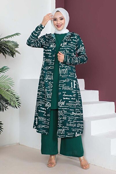 SGS Σετ χιτζάμπ σμαραγδί 3 τεμαχίων