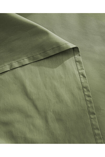 Madame Coco Manon Double 100% Cotton Ranforce Elasticless Sheet - Khaki