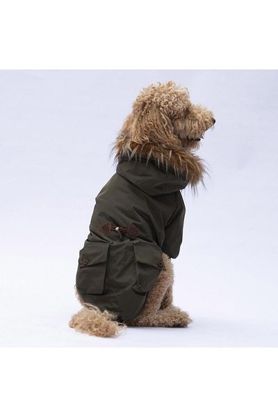 Pawstar Khaki Charles Big Breed Dog Coat Dog Raincoat Dog Outfit Dog Dress