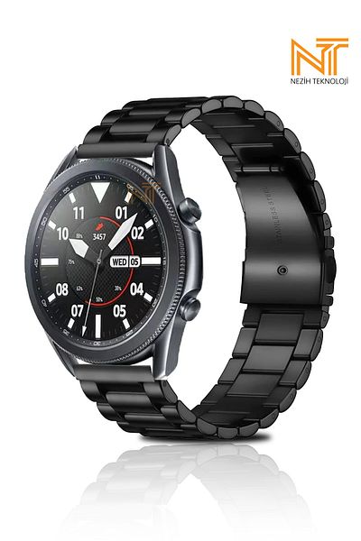 Nezih Case ساعة Huawei Watch GT5 مقاس 46 مم / GT4 مقاس 46 مم / GT3 مقاس 46 مم متوافقة مع حزام/حزام من الفولاذ المقاوم للصدأ مقاس 22 مم