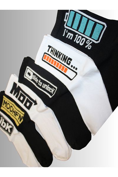 socksbox 6 ζευγάρια Unisex κάλτσες τένις/36-42/Mod