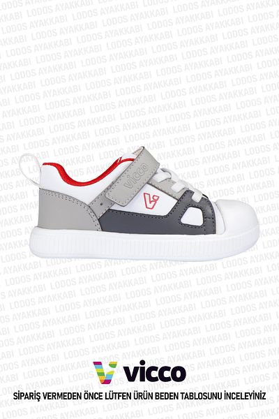 Vicco Gipsy Model Boys' Preschool Sports Shoes White Sneakers