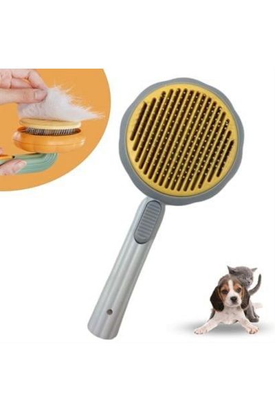 AlbiShoes White Plastic Pet Brush - Multi-Purpose Pet Care