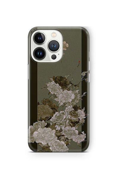 Space Star iPhone 14 Pro Uyumlu Vintage Art Tasarım Baskılı Şeffaf Kılıf