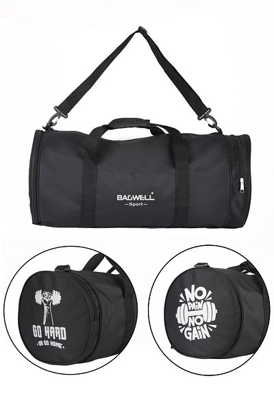BAGWELL BY ALİ ERCİVAN Geantă de gimnastică de fitness cu logo-ul sportiv special cu ochi cilindrici de mărime mare