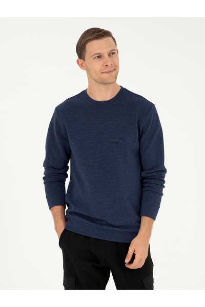 Cacharel İndigo Regular Fit Bisiklet Yaka Sweatshirt 50296050-VR028
