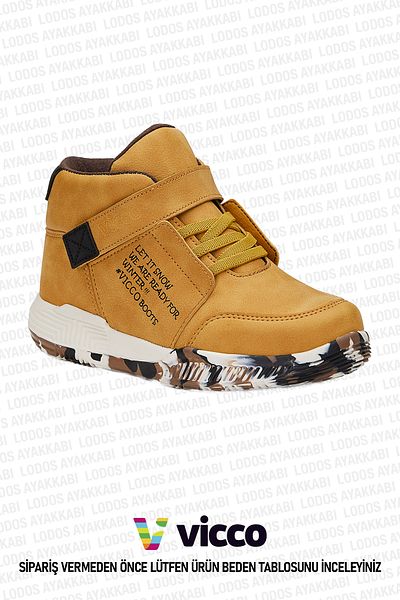 Vicco Dallas Model Boy's Orthopedic Light Camel Boots
