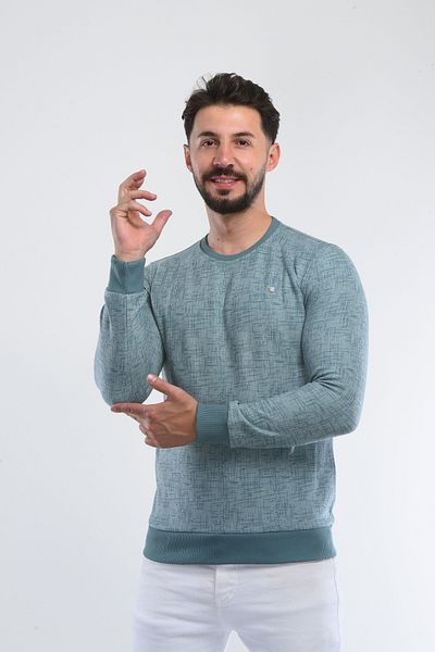 HEDEFNUR TEKSTİL Суперкачествено плетиво Selanik - щампован модел, без яка