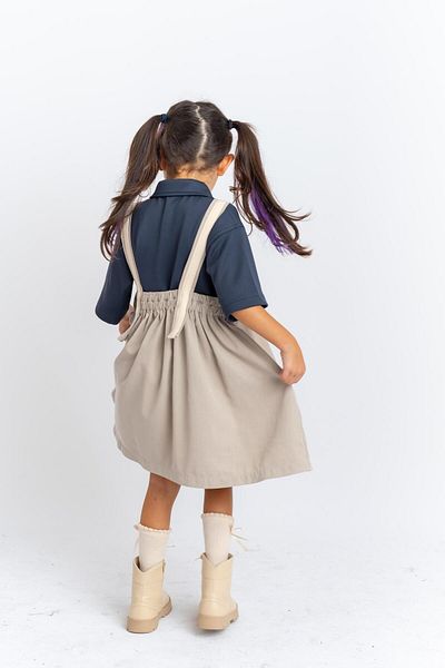Cigit Μπεζ πλισέ Gilet 2-7 ετών