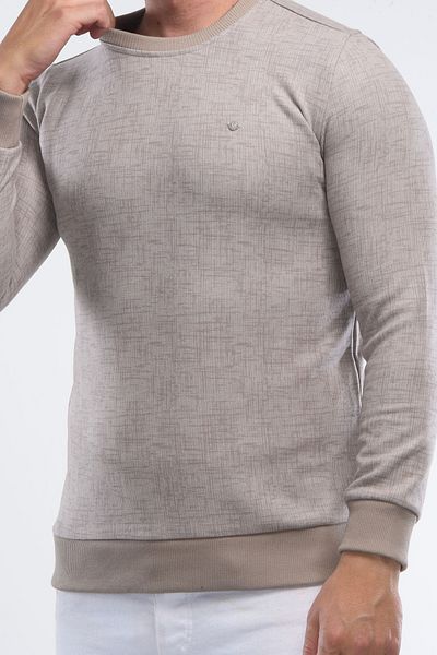 HEDEFNUR TEKSTİL Εξαιρετικής ποιότητας Selanik Knit - Έντυπο σχέδιο, λαιμόκοψη
