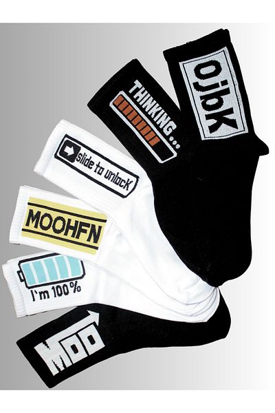 socksbox 6 ζευγάρια Unisex κάλτσες τένις/36-42/Mod