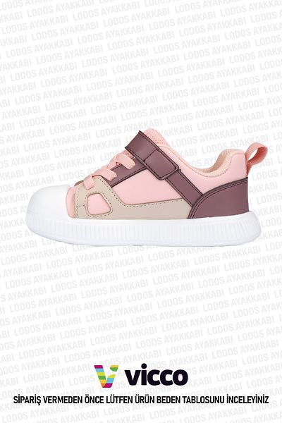 Vicco Gipsy Model Girls' Preschool Sports Shoes Powder Sneakers