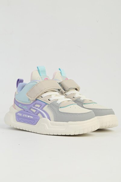 Benetton White Lilac Children's Sports Shoes - Imported Bni-11092