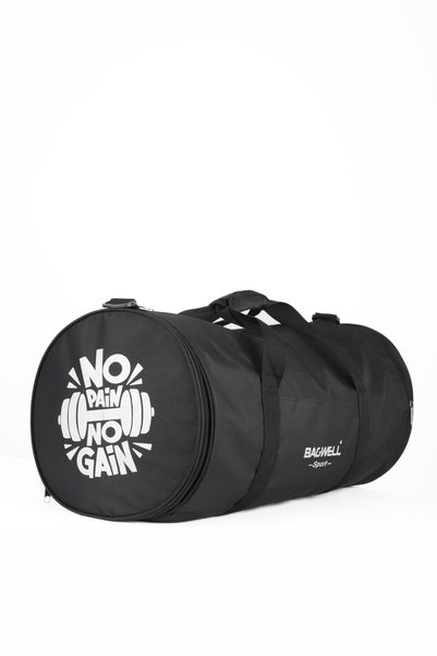 BAGWELL BY ALİ ERCİVAN Large Size Cylinder Shoe Compartment Special Sports Logo Fitness Gym Bag