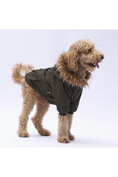 Pawstar Khaki Charles Big Breed Dog Coat Dog Raincoat Dog Outfit Dog Dress