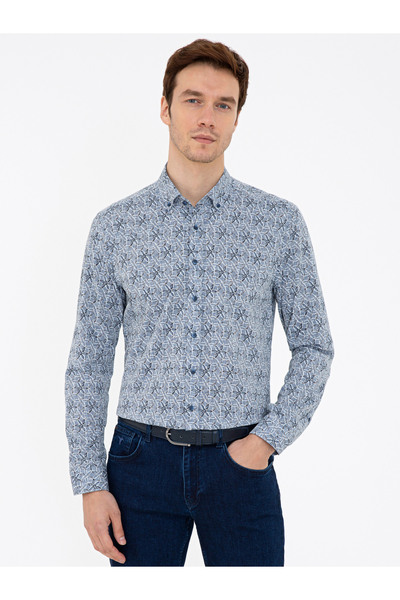 Cacharel Saks Slim Fit Uzun Kollu Gömlek 50233188-VR032