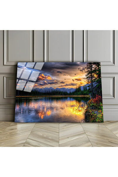 Harikabirev HARİKABİREV | TABLA DE PEISAJ NATURAL DE STICLA INEREBILĂ (TEMPER...