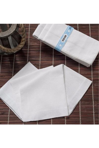 Elif Mira Teksin 36x36 cmOne Dozen 12 Pieces Wipes Tm White
