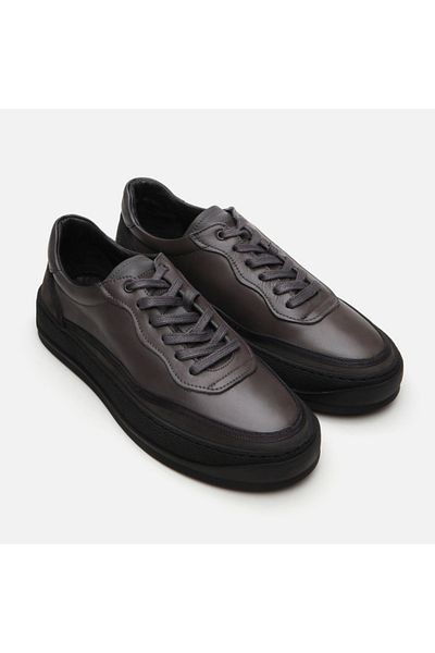 Hotiç Genuine Leather Gray Men's Casual Shoes